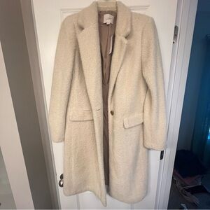 LOFT Soft Herringbone Peacoat